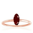 thumbnail image 1 of GemsNY July Birthstone - Dainty Marquise Four Prong Ruby Solitaire Ring (Grade - AAA | 0.85cts.), 1 of 4