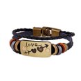 thumbnail image 3 of sweethay 2 piezas de de cuero multicapa para parejas, brazalete de corazón de mano de punto ajustable, accesorios para niños y niñas, Ropa, zapatos y accesorios Miscelánea sweethay PS14741-00, 3 of 6
