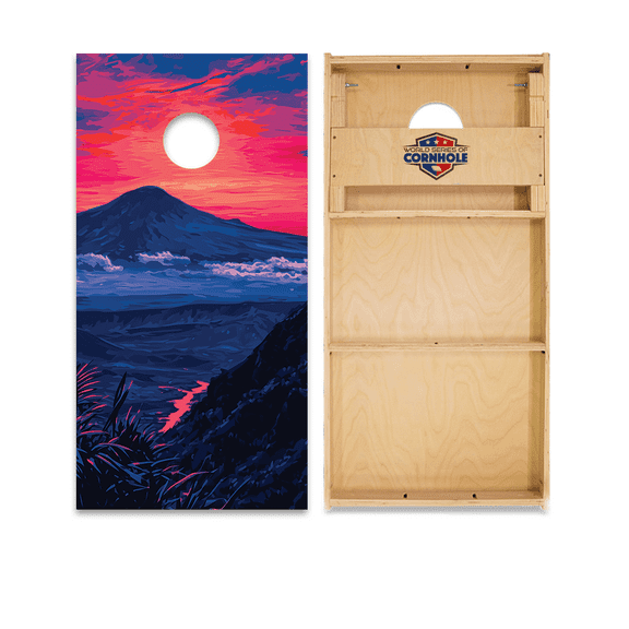 Skip's Garage | Hawaii Volcanoes National Park Backyard 2x4 Cornhole Board Set with Bags
