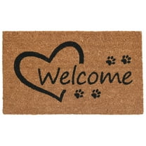 Calloway Mills Open Heart Paws Outdoor Doormat, 17" x 29"