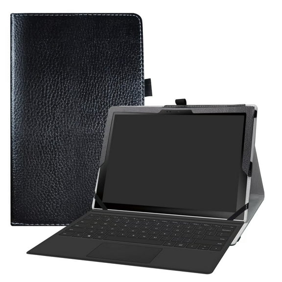 Labanema 12.0" Samsung Galaxy Book2 12 SM-W737AZSBATT Case, PU Leather Folio Stand Protective Case, Cover for 12.0" Samsung Galaxy Book2 12 SM-W737AZSBATT (Black)