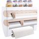 thumbnail image 1 of porte-papier Gras De Cuisine - Kaki, Porte-papier Rouler, Porte-papier Rouler De Cuisine Porte-papier Rouler De Cuisine Fixation Murale Porte-, 1 of 5