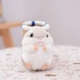 thumbnail image 4 of Llavero lindo de la muñeca del hámster de la felpa llavero de los animales de peluche colgante del bolso del encanto, 4 of 5