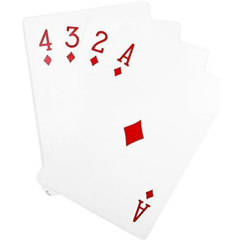  Giant Jumbo Deck of Big Playing Cards Fun Full Poker Game Set -  Measures 5 x 7 : Toys & Games