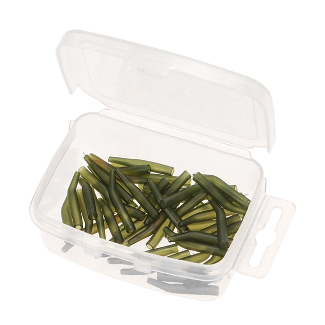Mangas de Goma 50Pcs / Lot de la pesca de la carpa del gancho de leva de la manga de la manga del ap