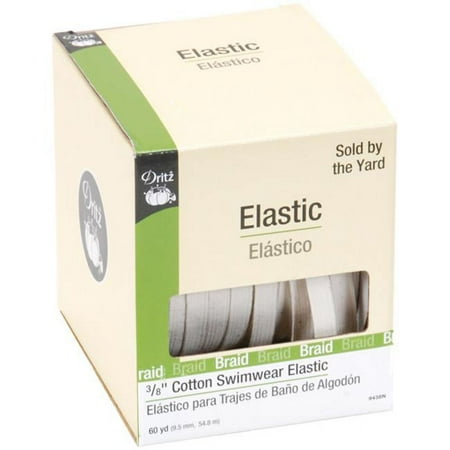 UPC: 0072879094381 | Dritz 3/8 Cotton Swimwear Elastic Natural 60 Yd.