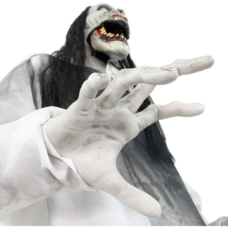 Haunted Hill Farm 5.9 ft Motion-Sensor Lurching Woman Halloween
