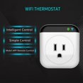 thumbnail image 3 of MesaSe Smart Wifi Thermostat Plug Outlet   Controller 10A Plug-in Socket APP Control Voice Control Schedule Timer Electric Switch for Heating Cooling Appliances, 3 of 7