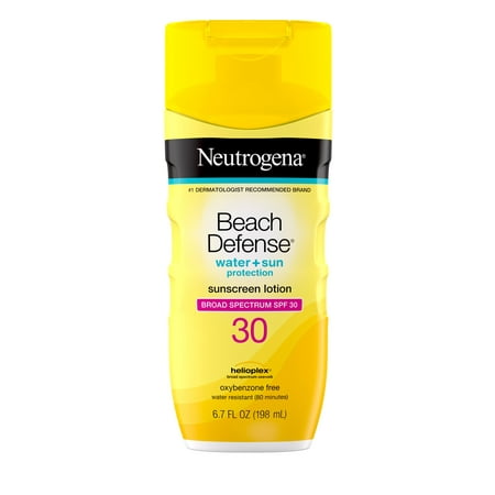 Neutrogena Beach Defense Body Sunscreen Lotion with SPF 30, 6.7 (Best Sunscreen Lotion In India For Mens)