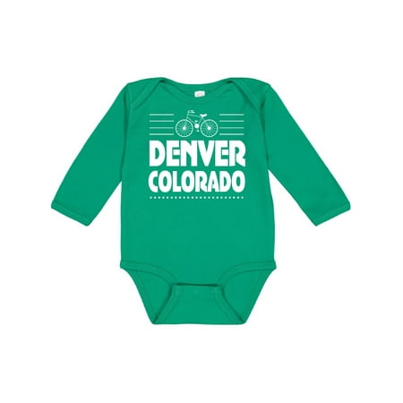 

Inktastic Denver Colorado Biking Gift Baby Boy or Baby Girl Long Sleeve Bodysuit