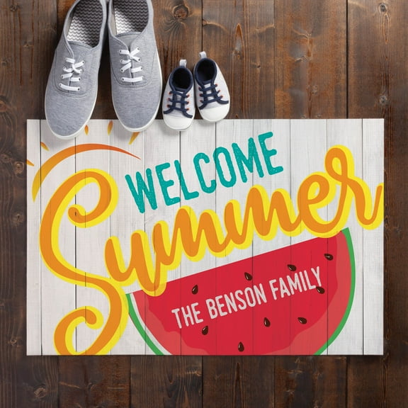 Personalized Welcome Summer Doormat