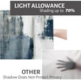 thumbnail image 6 of Kitchen Curtains and Valances Set 3 Piece Kitchen Curtains 36 Inch Length Small Kitchen Window Curtains Over Sink Blue Grey Modern Abstract Art Window Treatment Tiers for Window Decor, Blue, 6 of 6
