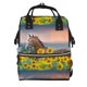 thumbnail image 1 of Fotbe Horse Sunflowers Mochila Maternidad - Lona de Sarga Impermeable, Mochila de Pañales de Gran Capacidad con Múltiples Bolsillos y Correas Ajustables, 1 of 6