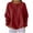 #2Red, variant on Womens Waffle Knit Sweatshirt Henley Button Down