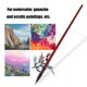 thumbnail image 1 of Pelo De Ardilla Acuarela Gouache Pintura Pincel Dibujo Pluma Arte Suministros Para Artistas, 1 of 7