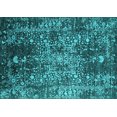 thumbnail image 1 of Ahgly Company Indoor Rectangle Oriental Turquoise Blue Industrial Area Rugs, 4' x 6', 1 of 4