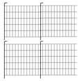 thumbnail image 2 of 4-Panel 10ft Garden Fence, 30x30 inch, Black, 4 Piece, 2 of 6