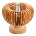 thumbnail image 4 of Toddmomy 1Pack Flush Mount Ceiling Light Wood Lamp Shade Khaki Lighting for Home, 4 of 8