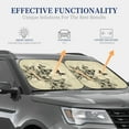 thumbnail image 5 of Yiaed Vintage Floral Print Car Front Windshield Sun Shade,Foldable Anti-UV Car Sunshade for Front Window for Most Vehicles-Large, 5 of 5