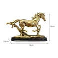 thumbnail image 4 of Marco de fotos redondo,Pequeño cuadro vintage dorado para pared,Marco de fotos de resina redondo y decorativo adornado,Figura de caballo,Escultura de caballo en miniatura coleccionable, 4 of 8