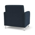thumbnail image 3 of Siena Reception Oversize Guest Chair / Brushed Steel Legs / Blue / Dark Blue, 3 of 5