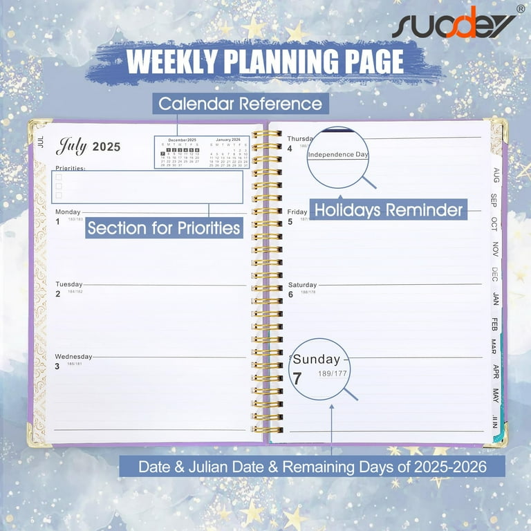 2024-2025 Academic Planner, A5 Notebook (6.3