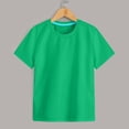 thumbnail image 2 of Kogui Toddler T Shirts Girls Summer Girls Short Sleeve T-Shirts Casual Cotton Tee Tops Blouse 3T 4T (Green,3-4 Years), 2 of 4