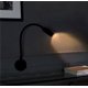 thumbnail image 5 of Juego de 2 lámparas de noche de aluminio negro, lámparas de escritorio con luz blanca cálida y protección ocular, lámpara de lectura de pared LED de 3 W con interruptor, 5 of 5