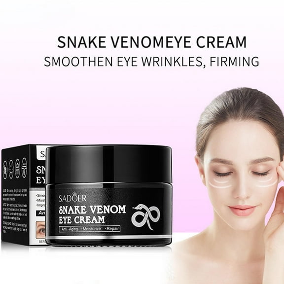 SDJMa Anti-Wrinkle Firming Eye Cream Snake Firming Eye Cream Instant Eye Bags For Puffiness Wrinkles Dark Circles 30g