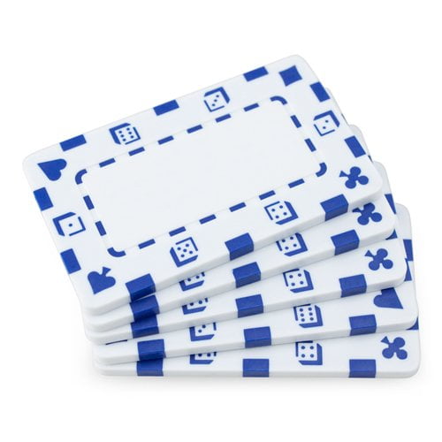 Brybelly 25 Rectangular Poker Chips European Style Plaque 