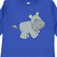 thumbnail image 4 of Inktastic Cute Smiling Baby Hippo Boys or Girls Long Sleeve Toddler T-Shirt, 4 of 5