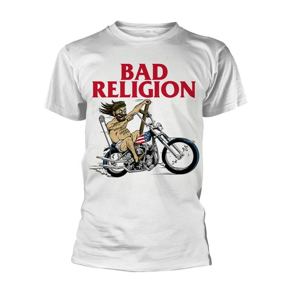 Bad Religion Men's American Jesus T-Shirt White 2X-Large | Officially Licensed Merchandise