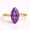 Sterling Silver, variant on Marquise Cut Amethyst Ring, Solitaire Amethyst Gemstone Ring, February Birthstone Ring, Anniversary Ring for Her, Stackable Ring, Handmade Jewelry