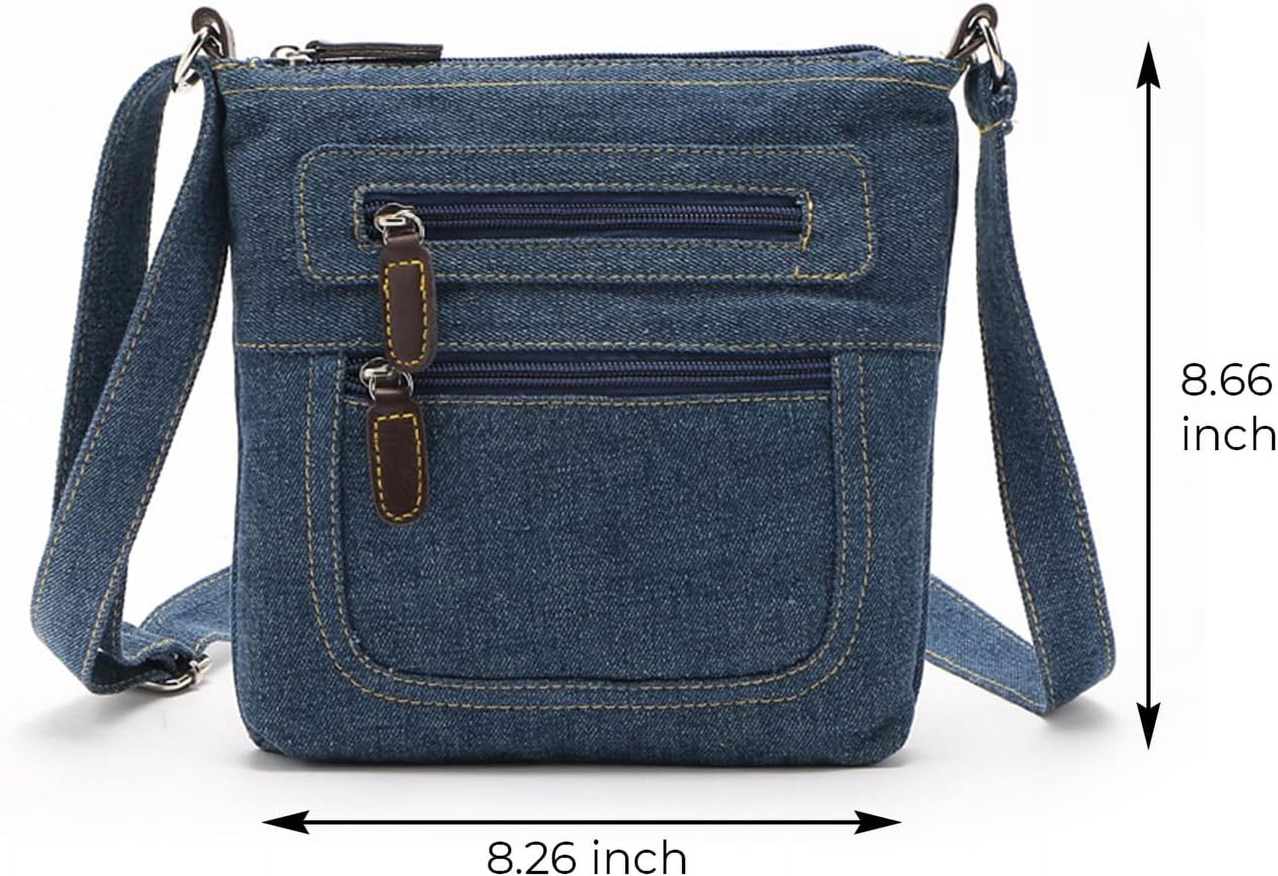 Crossbody Purses for Women Trendy Denim Small Cross Body Bag for Cell Phone Wallet