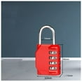 thumbnail image 5 of Jinsinto [4 Pieces] 4-digit Combination Padlock, Combined Lock Waterproof, Waterproof Metal And Closing Clasp In Plated Steel, 5 of 5