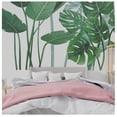 thumbnail image 3 of Self-Adhesive Exotic Green Leaves Wall Stickers - Waterproof PVC Plant Decals - DIY Nature Wall Art for Bedroom, Living Room, Nursery, Office - Peel and Stick Home Decor, 30*90CM*2PCS typesetting, 3 of 8