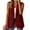Wine, variant on Yoodem Blazer for Women 2023 Womens Blazer Women's Sleeveless Coat Solid Color Cardigan Suit Casual Lapel Cardigan Jacket with Pockets Blazer Beige S