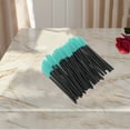 thumbnail image 4 of Unique Bargains 50 Pcs Convenient Silicone Eyelash Brush for Bathroom Black Light Green Plastic Silicone, 4 of 5