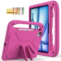 TECH CIRCLE Case for iPad Air 5th/4th Gen 2022/2020, iPad Pro 11 Case 2022/2021/2020/2018, Shockproof Protective Handle Stand Pencil Holder Kids Case for iPad Air 5/4 10.9" & iPad Pro 11",Rose
