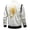 white, variant on Men's color block PU leather jacket youth motorcycle embroidered jacket street wear stand-up collar design