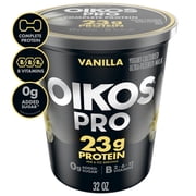 Oikos Pro 23g Protein Vanilla Yogurt-Cultured Ultra-Filtered Milk Product Tub, 32 oz