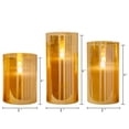 thumbnail image 3 of Velas Led GenSwin Vidrio Dorado con Control Remoto y Temporizador Luz Blanca Cálida Decoración del H, 3 of 7