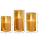 thumbnail image 3 of Velas Led GenSwin Vidrio Dorado con Control Remoto y Temporizador Luz Blanca Cálida Decoración del H, 3 of 7