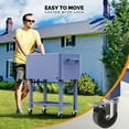 thumbnail image 4 of VINGLI 80 qt Steel Cooler Cart, Refrigeration Insulation, 4 of 16