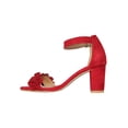 thumbnail image 3 of SANDALIAS DE VESTIR CASUALES TACONES LEON DAMA MUJER GAMUZA DURAZNO ROJO 0 LEON  0p, 3 of 3