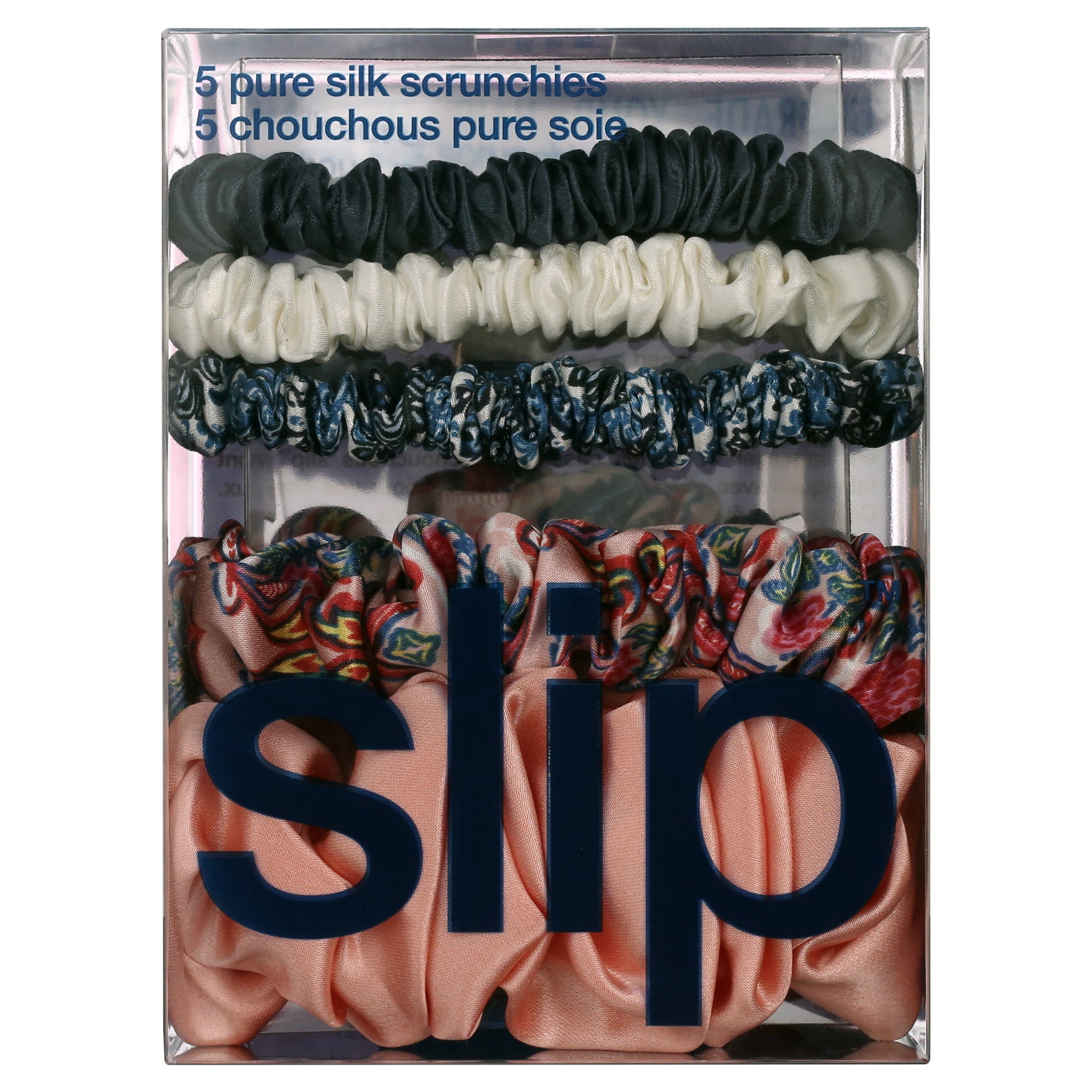Slip Pure Silk Scrunchies Set - Abbey, 5 ct