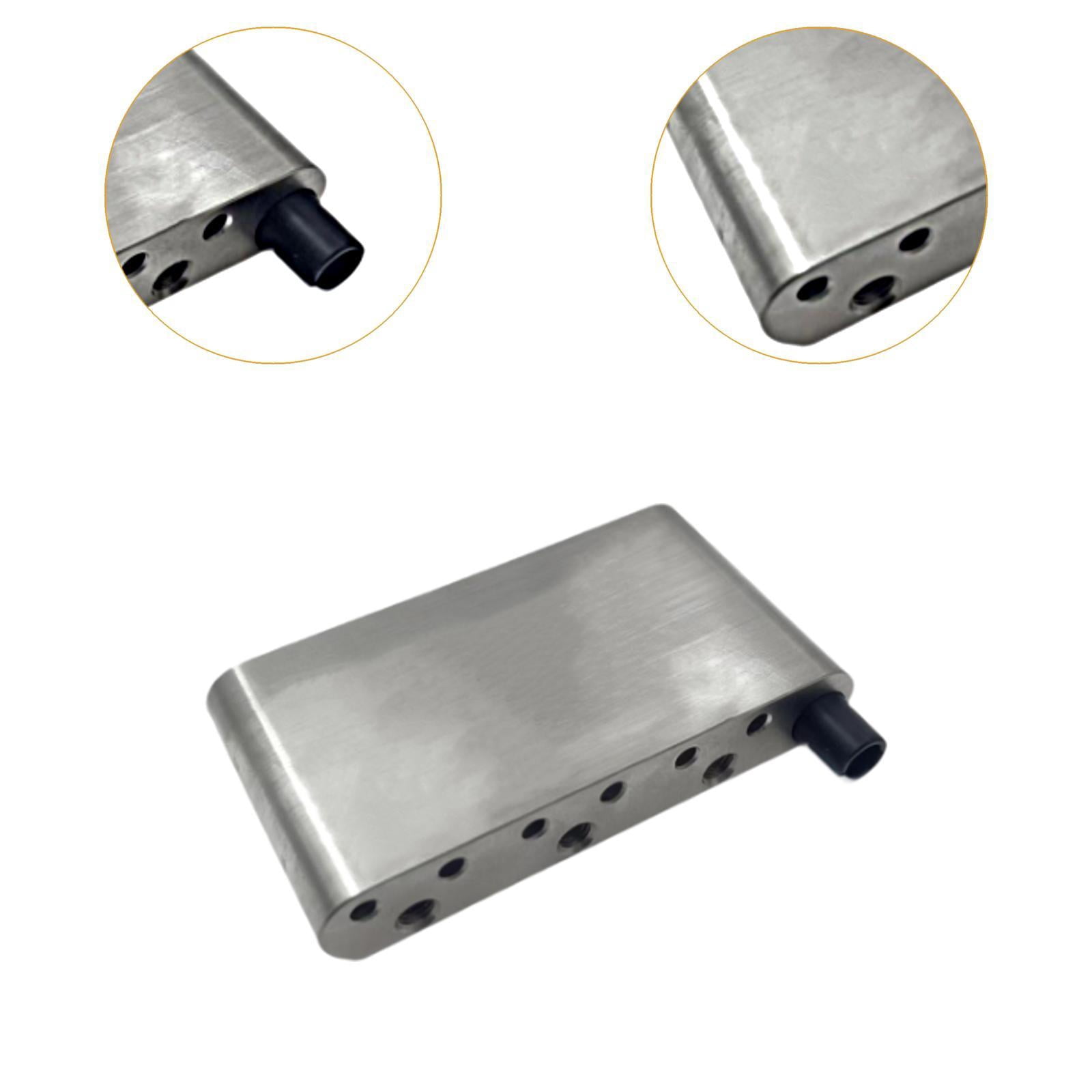 Tremolo Bridge Parts Brass Block Guitar Saddle Stainless Steel Construction for Electric Guitar Performers
