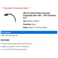 thumbnail image 2 of Idle Air Control Valve Connector - Compatible with 1985 - 1995 Chevy S10 1986 1987 1988 1989 1990 1991 1992 1993 1994, 2 of 2