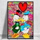 thumbnail image 1 of Graffiti Canvas Disney Mickey Mouse and Donald Duck Canvas Print Painting Coloful Wall Art Poster Pictures for Living Room Decor30x40cm No Frame Gao Jinjia LED, 1 of 2