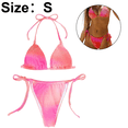 thumbnail image 2 of Trajes de baño de dos piezas con tiras y escote halter para mujer, 2 of 5